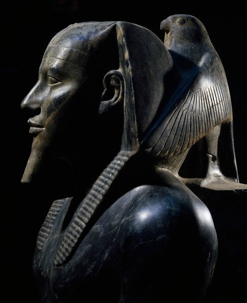 Statue of King Khafre Enthroned