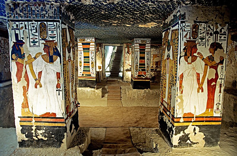 Burial Chamber within the Tomb of Queen Nefertari