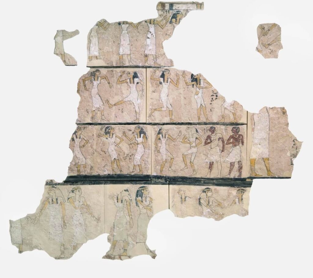 Fragment of Wall Painting from the Tomb of the Dancers